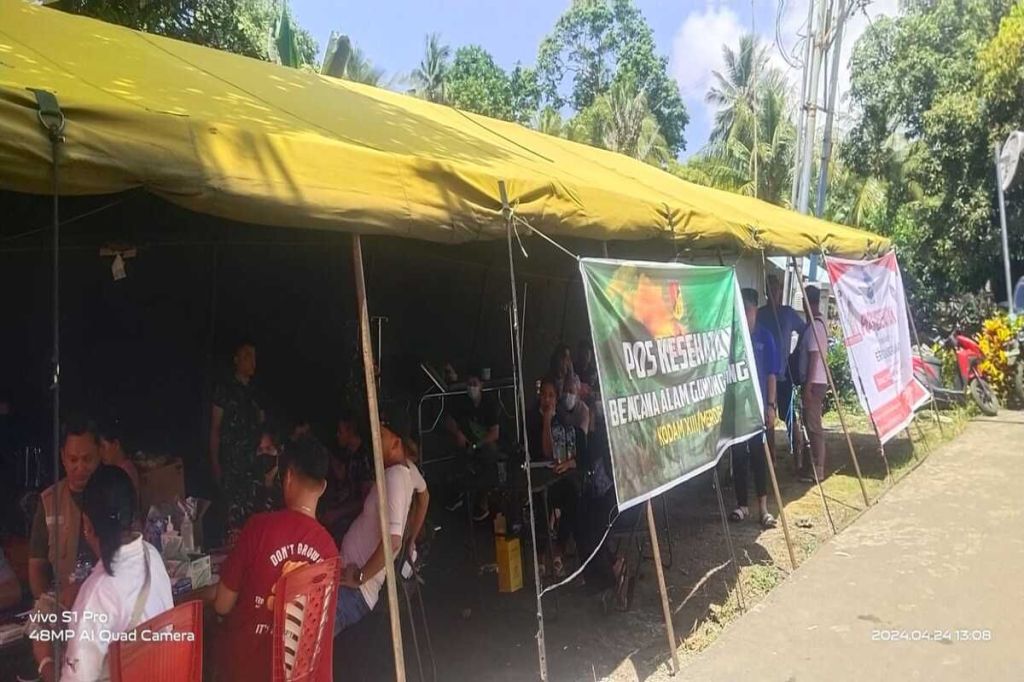Korem 131/Stg terus pantau dampak erupsi gunung lewat Posko Peduli Bencana&nbsp;Alam