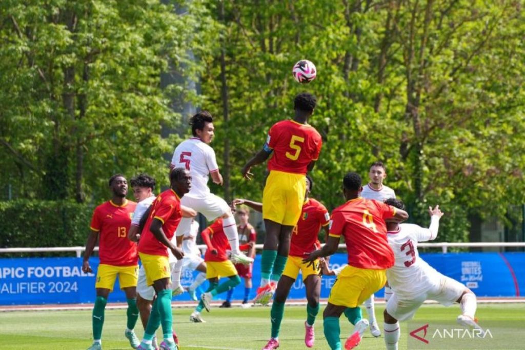 Timnas Indonesia gagal lolos Olimpiade Paris usai kalah dari&nbsp;Guinea