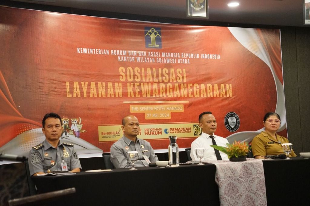Kemenkumham Sulut sosialisasi layanan kewarganegaraan di Minahasa&nbsp;Utara