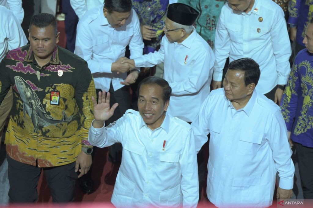 Presiden Jokowi doakan Prabowo bawa Indonesia capai&nbsp;kemajuan